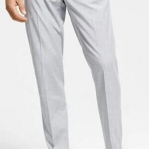 Alfani slim fit mens dress slacks size 33 x 32, light gray